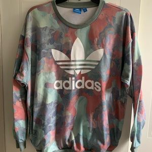 Adidas tie-dye sweater